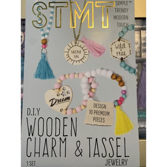 STMT DIY Wooden Charm & Tassel Jewelry Set - Picture 3 of 5